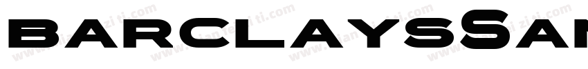 barclaysSans Bold字体转换